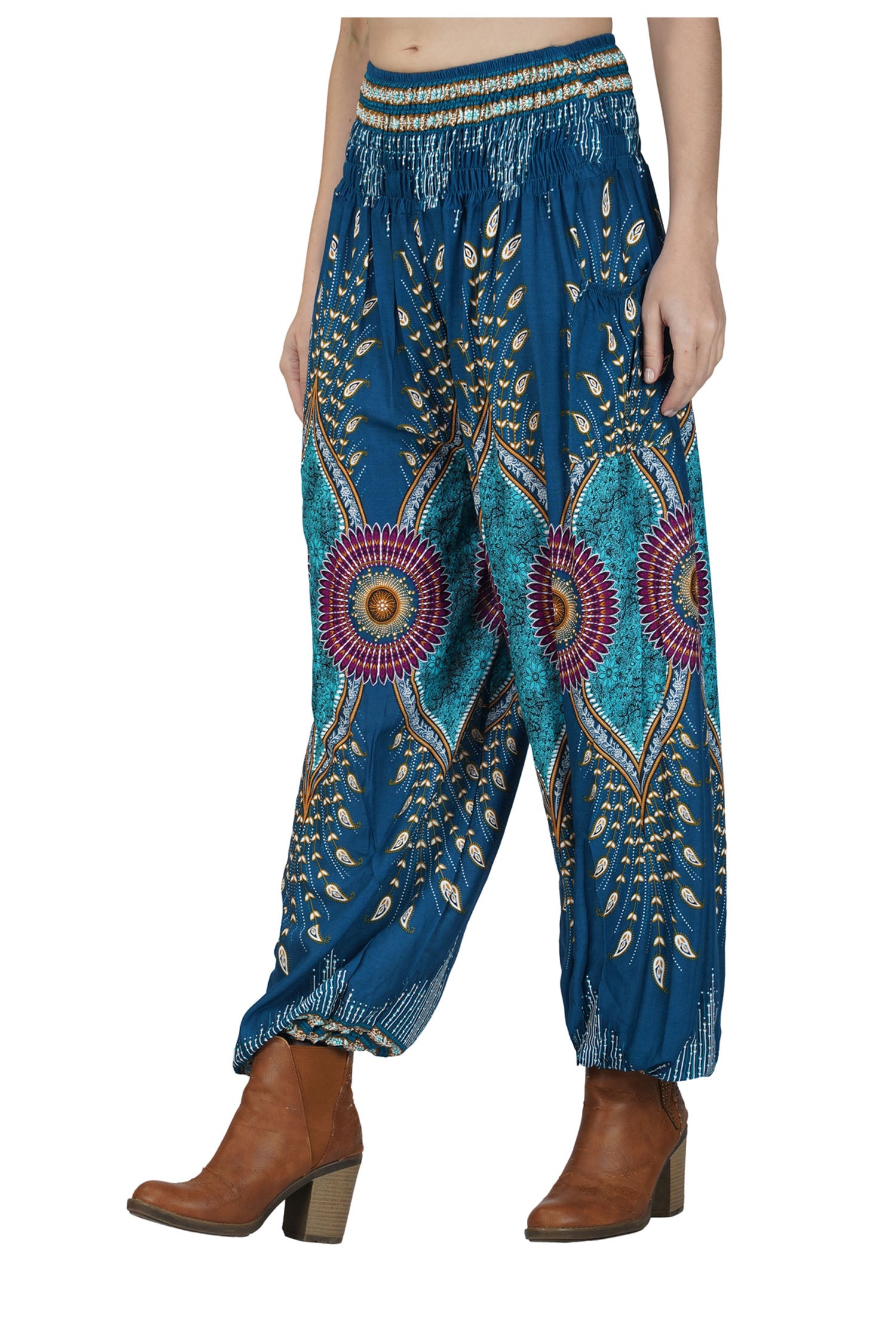 Boho Harem Pant - Teal