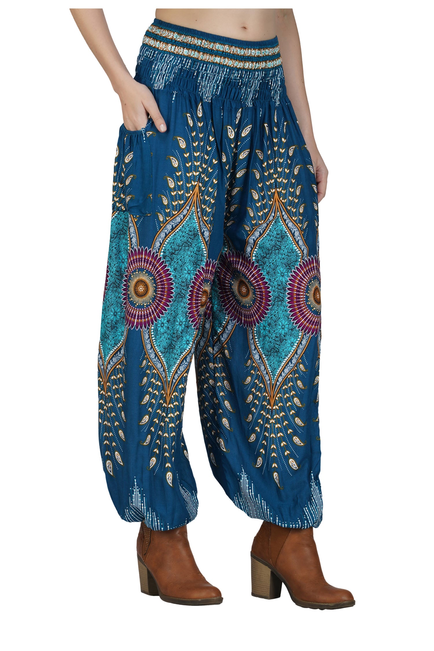 Boho Harem Pant - Teal