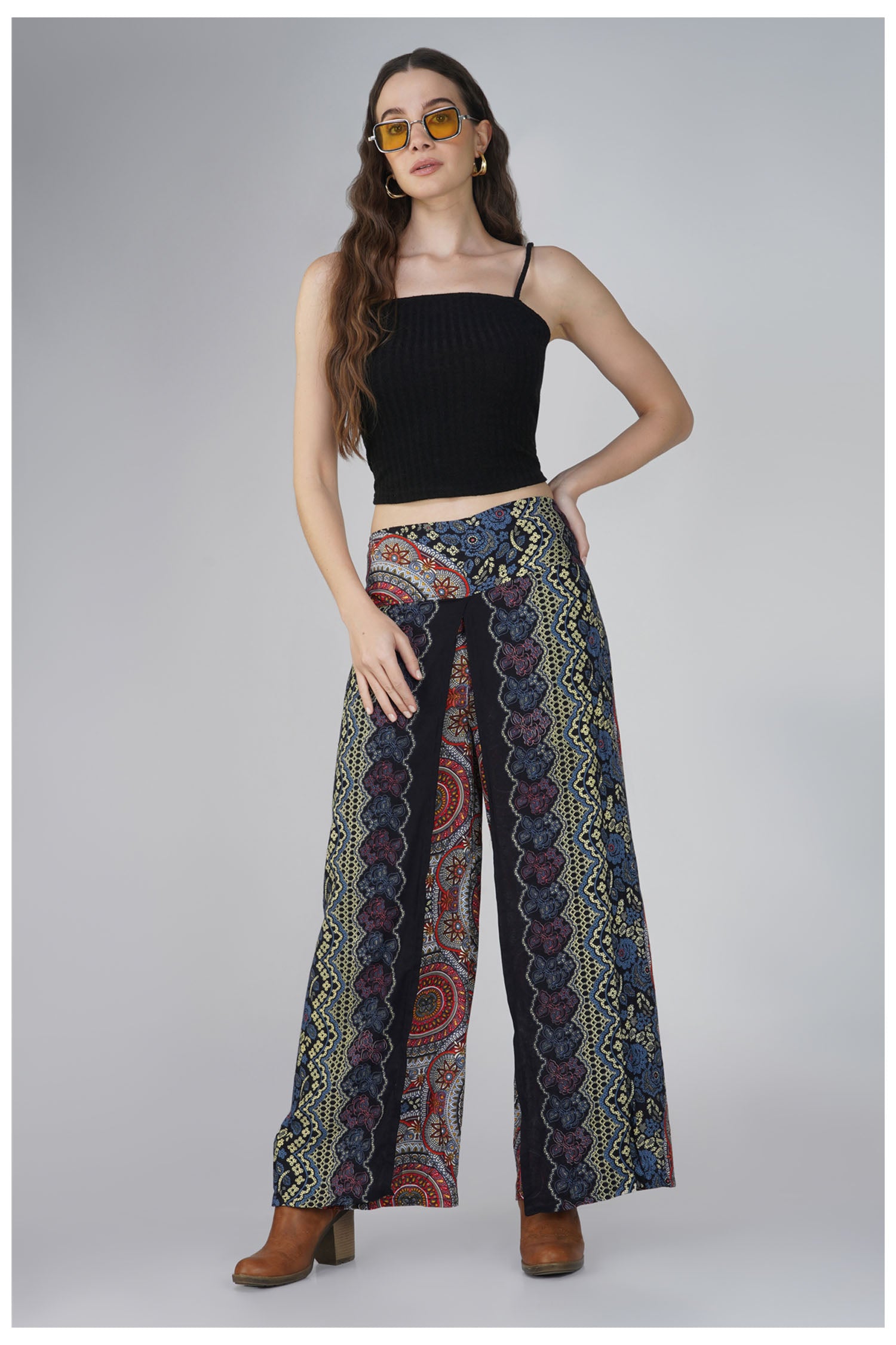 Wrap Boho Lap Pant - Khaki