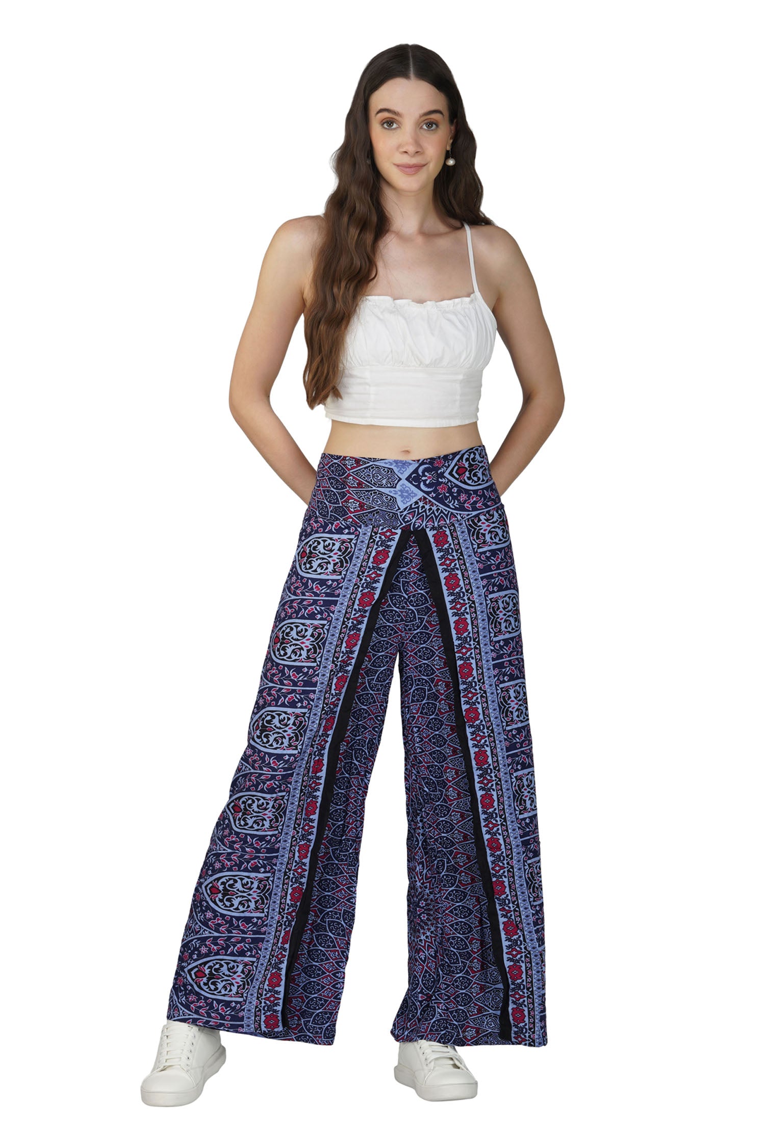 Wrap Boho Lap Pant - Denim