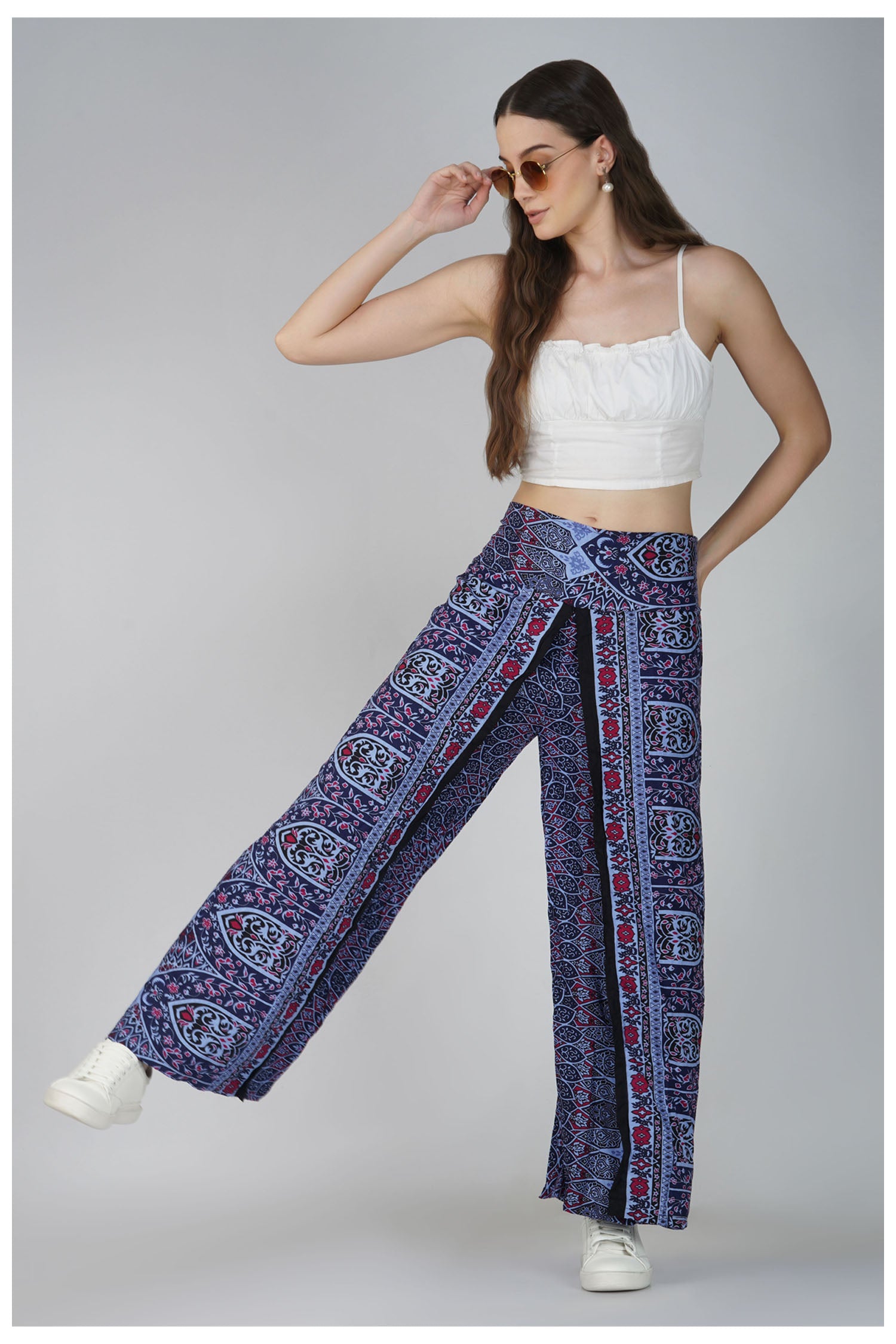 Wrap Boho Lap Pant - Denim