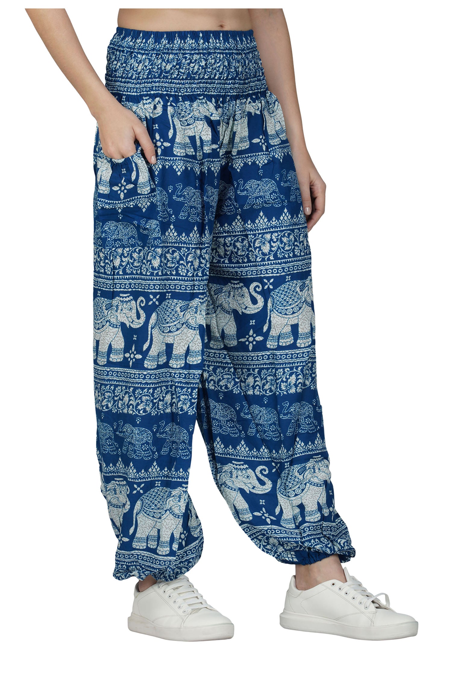 Cashmelon Elephant Harem Trousers - Teal