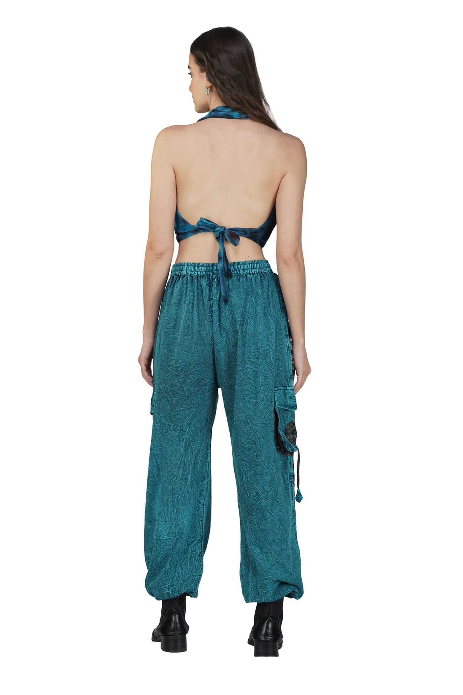 Hippie Harem Trousers - Turqouise