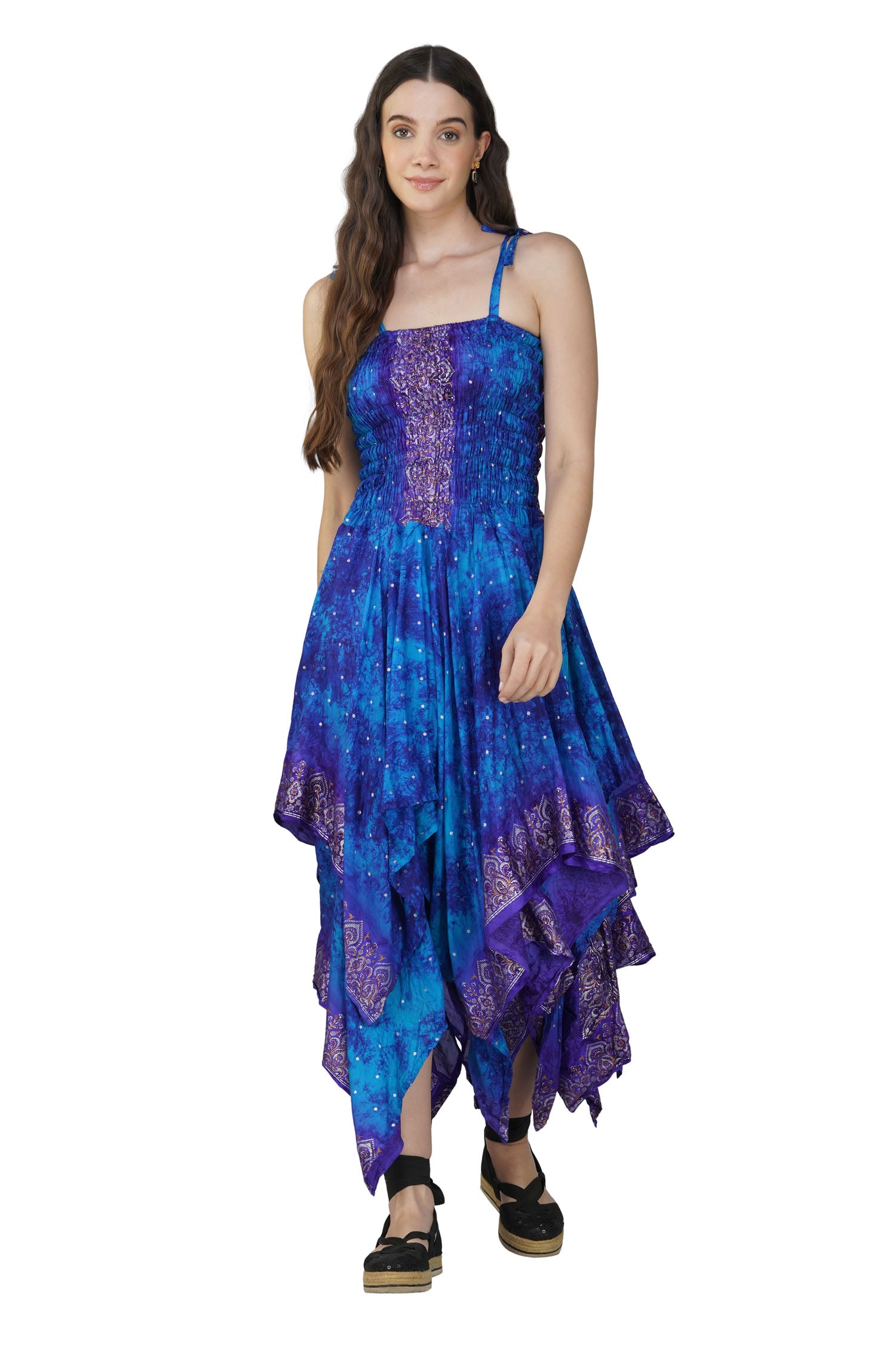 Long Pixie Dress - Blue