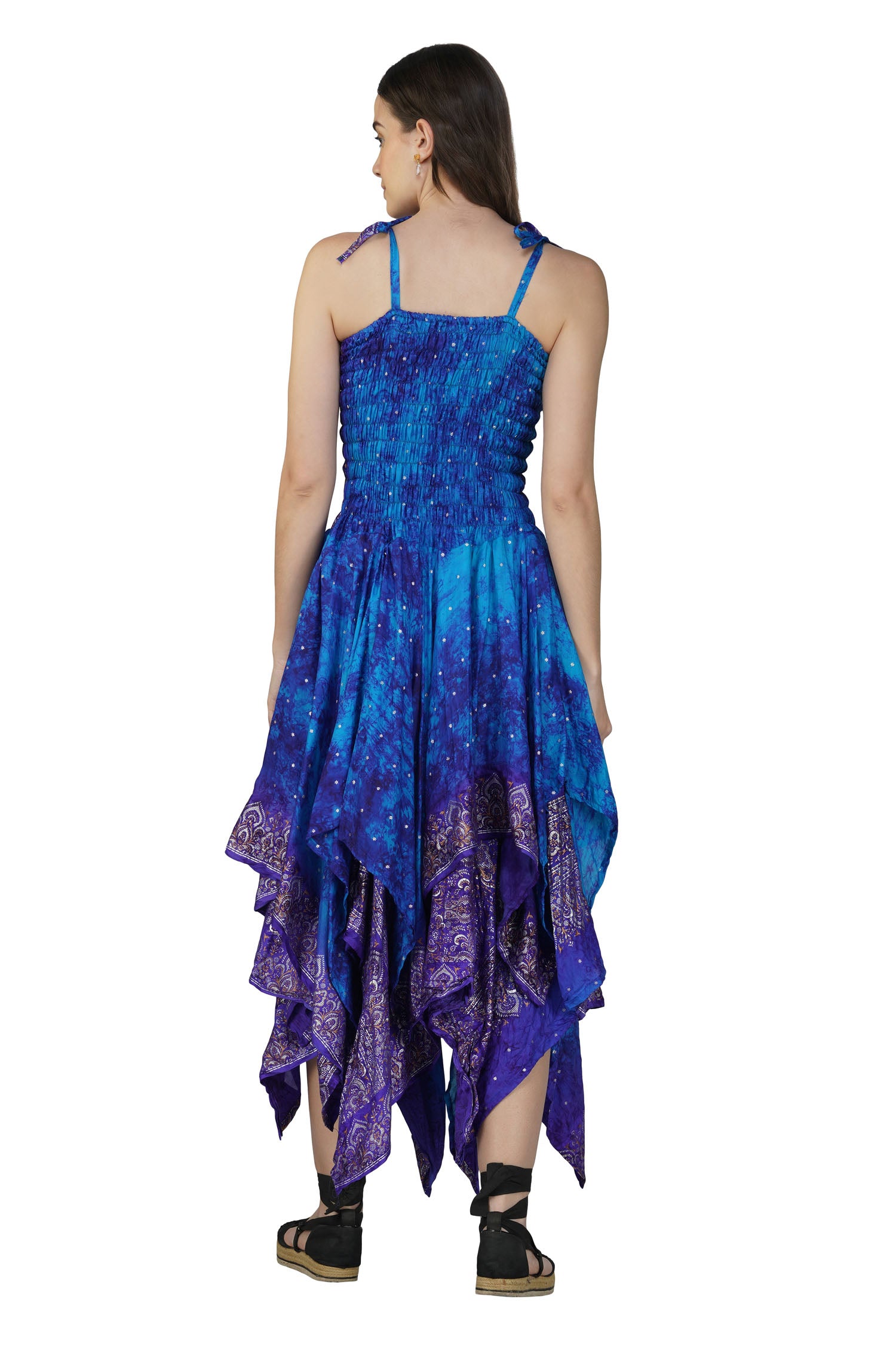 Long Pixie Dress - Blue