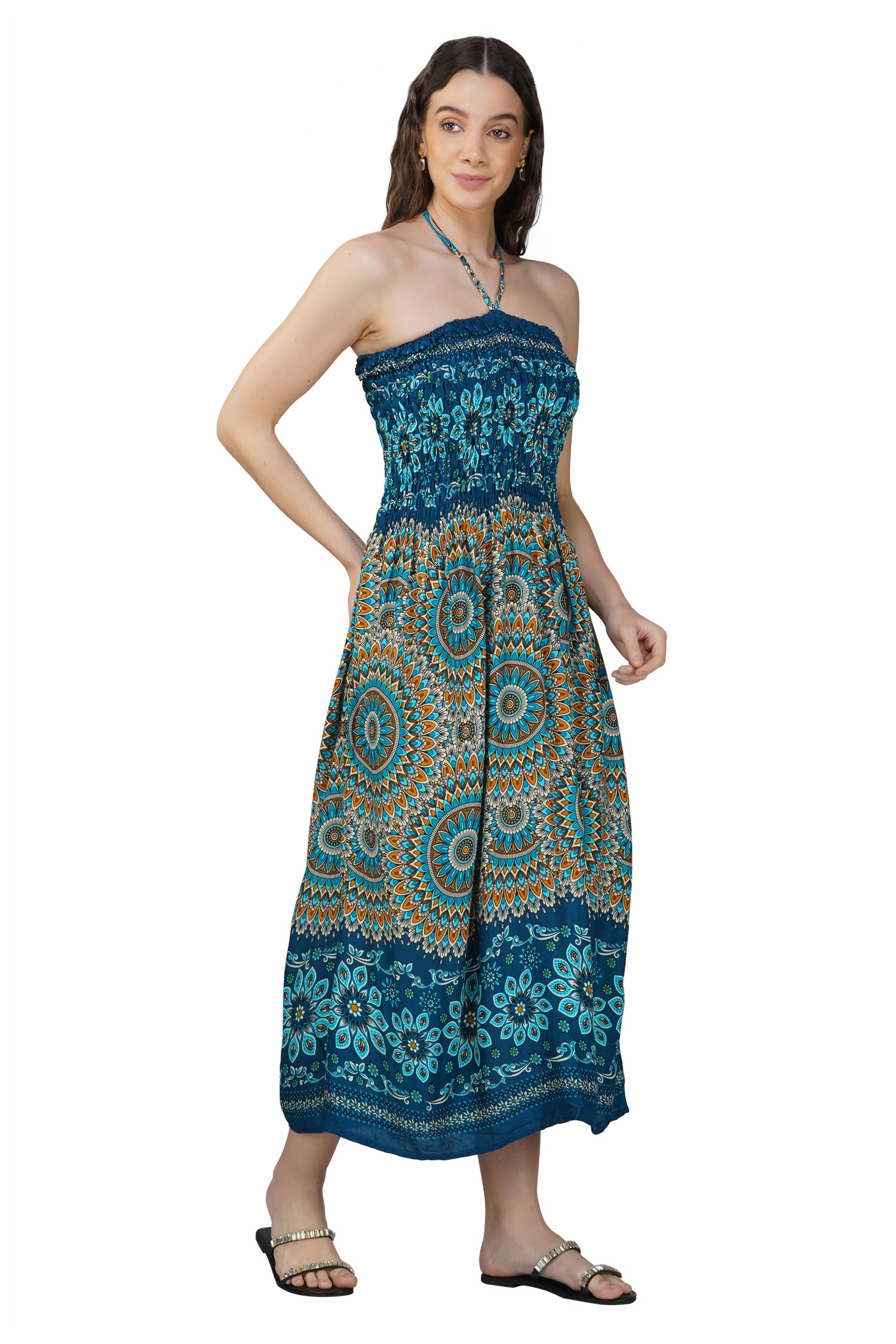 Patchwork Maxi - Teal