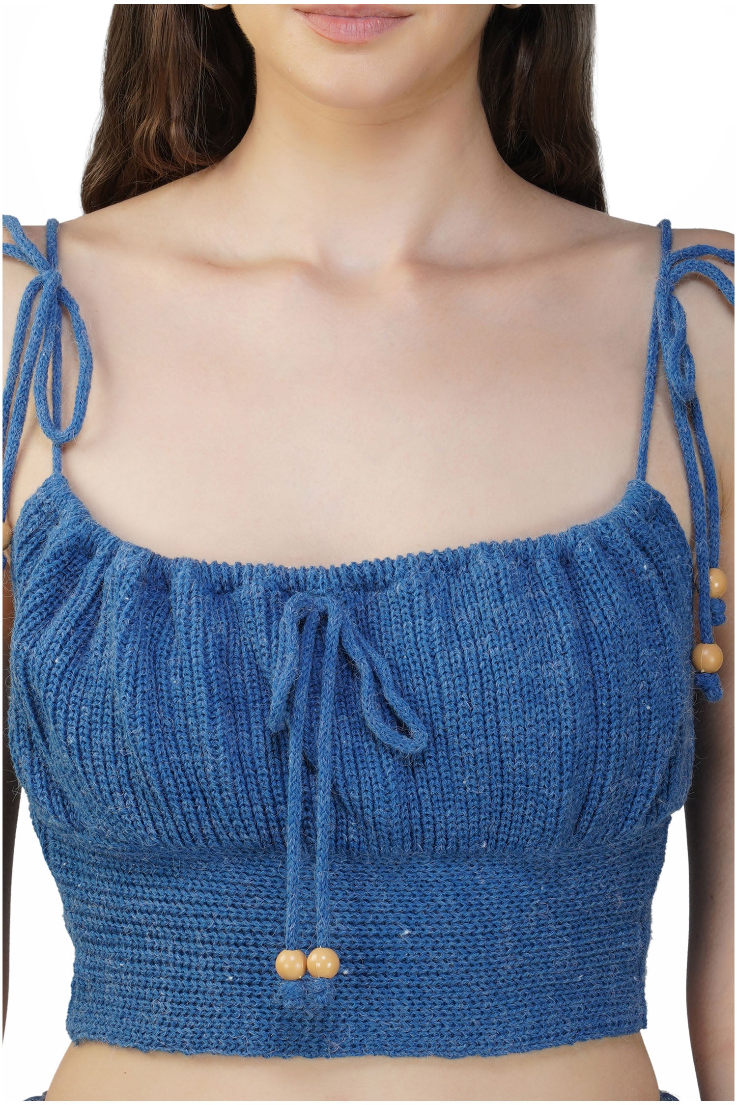 Women's Crochet With Bow Strap - Blue